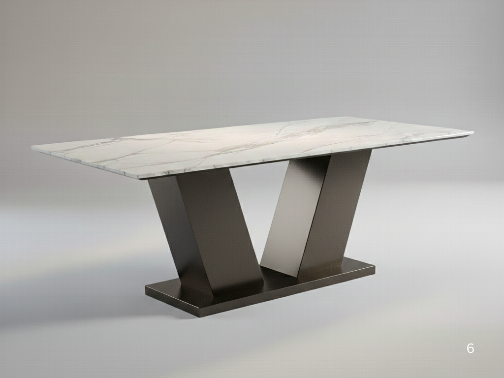 6 seater custom dining table Hyderabad HITEC City