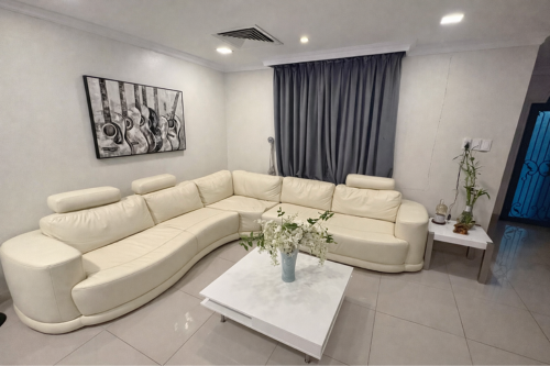 Modern brown sofa and armchair set