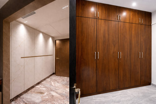 Modern brown sofa and armchair set